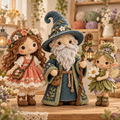 UseYourNeedle dolls and character patterns — illustrative cover artwork.