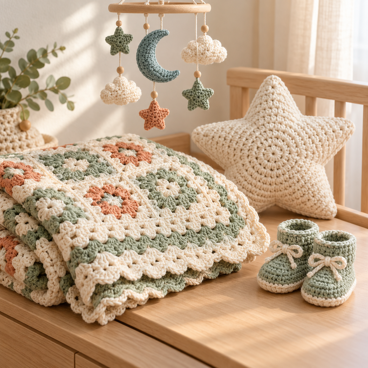 UseYourNeedle home and nursery patterns — illustrative cover artwork.