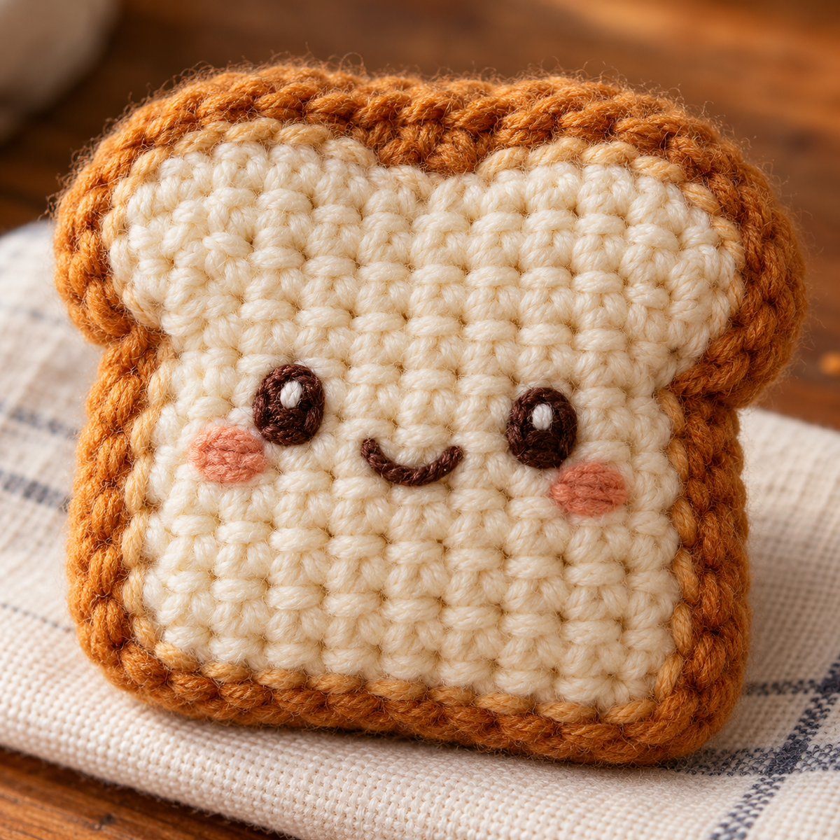 Illustrative Food & Kitchen crochet scene. AI-generated representative artwork; not a photograph of a finished sample.