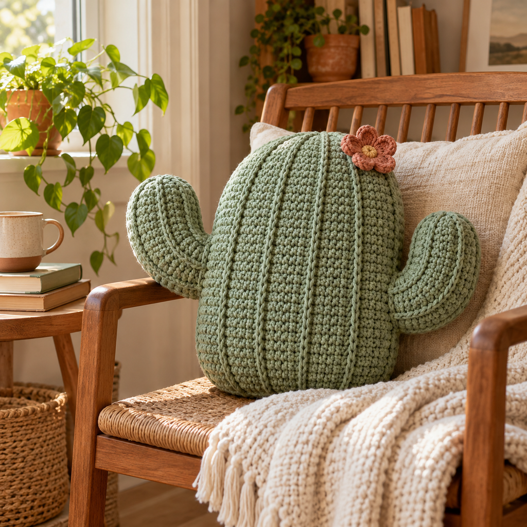 Illustrative Blankets & Home Decor crochet scene. AI-generated representative artwork; not a photograph of a finished sample.